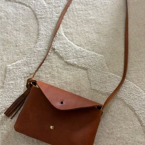 Parker clay leather crossbody purse